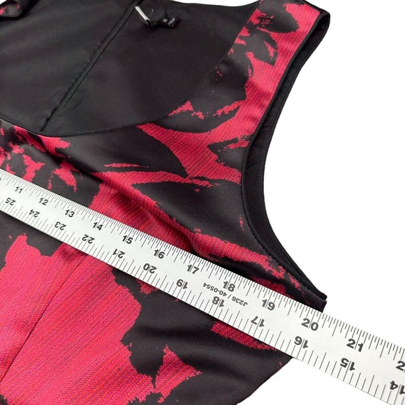 DS Lab Dress Women's Size M Pockets Belt Fit Flare Floral Party NEW - Picture 8 of 12